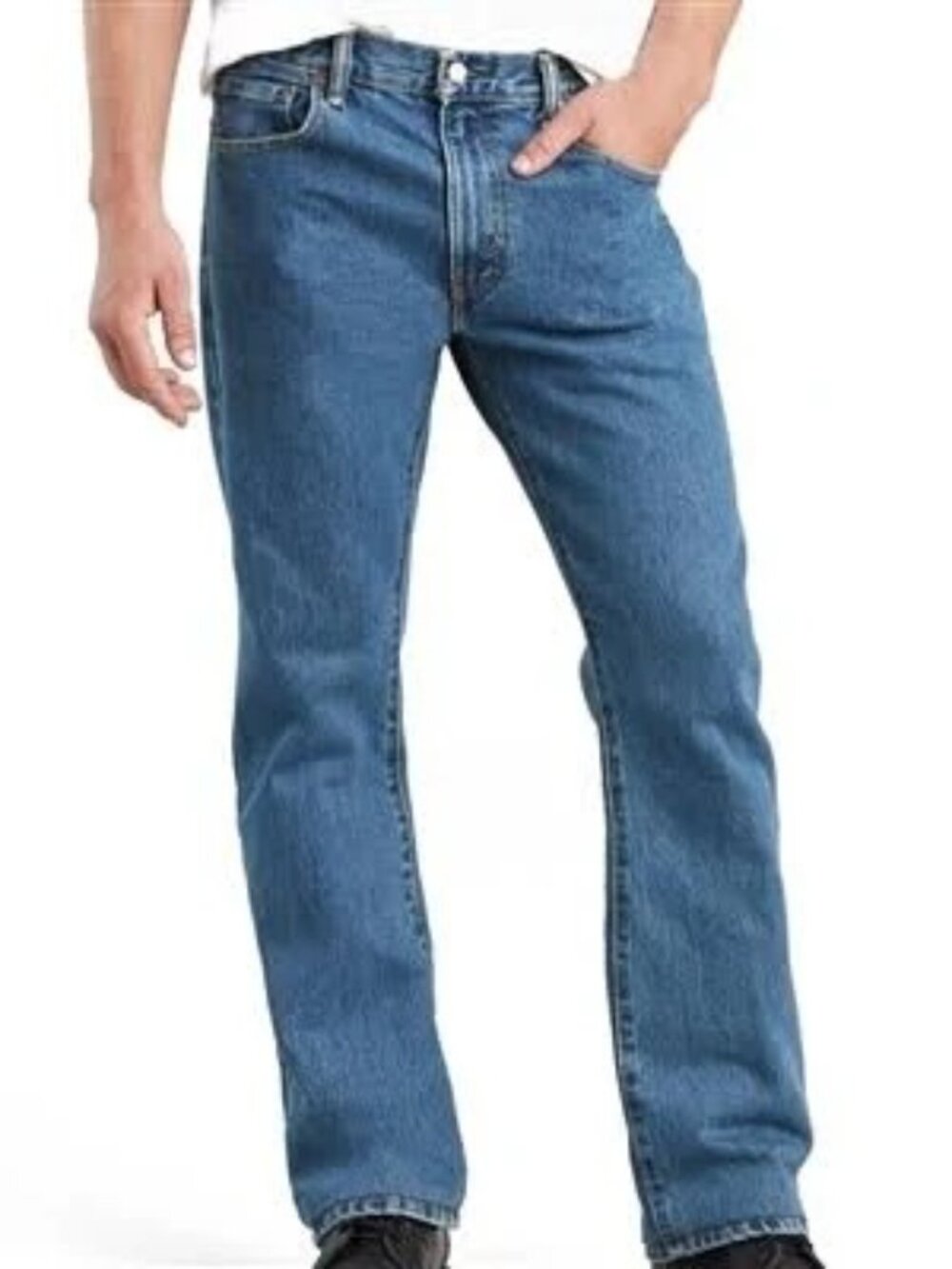 Levi's Men's Bootcut Jeans - Dark Blue Denim